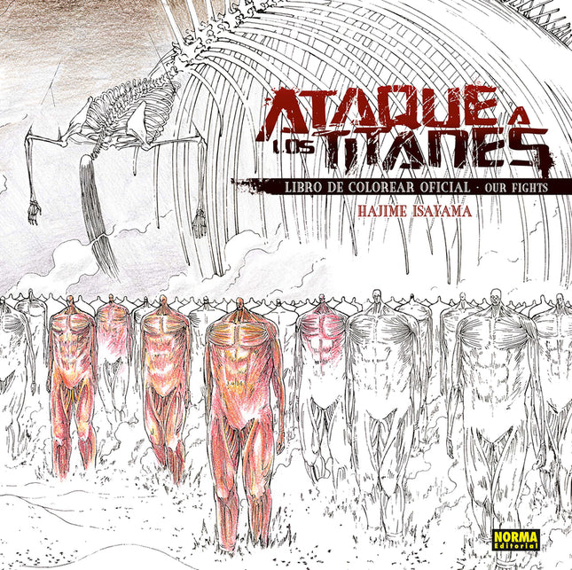 ATAQUE A LOS TITANES. LIBRO DE COLOREAR OFICIAL 01 - Hajime Isayama - OTRO FORMATO LIBRO