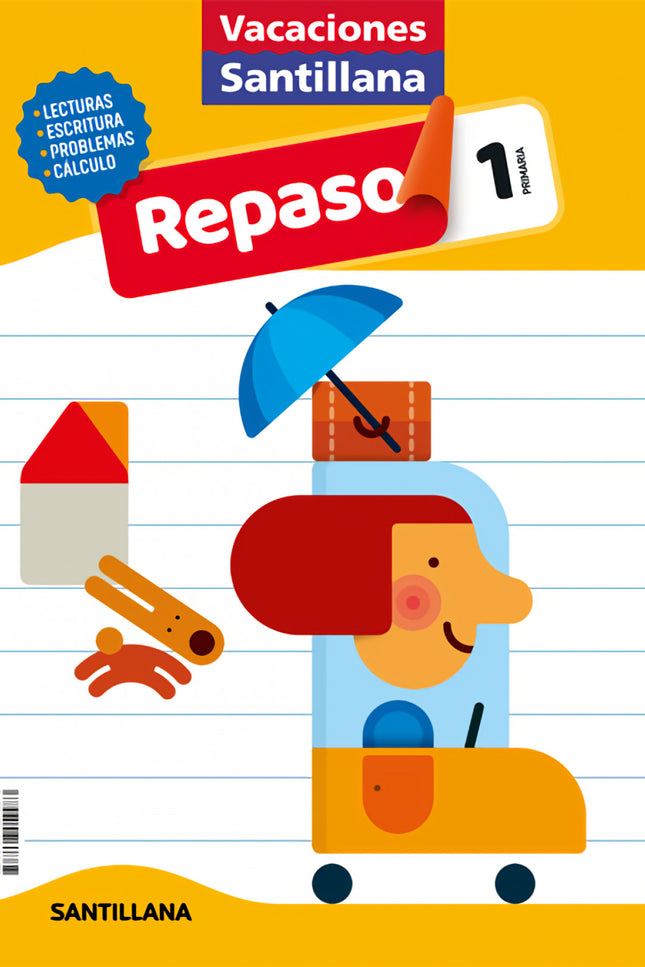 Portada del libro Vacaciones Santillana 1 Primaria Actividades De Repaso Para El Verano