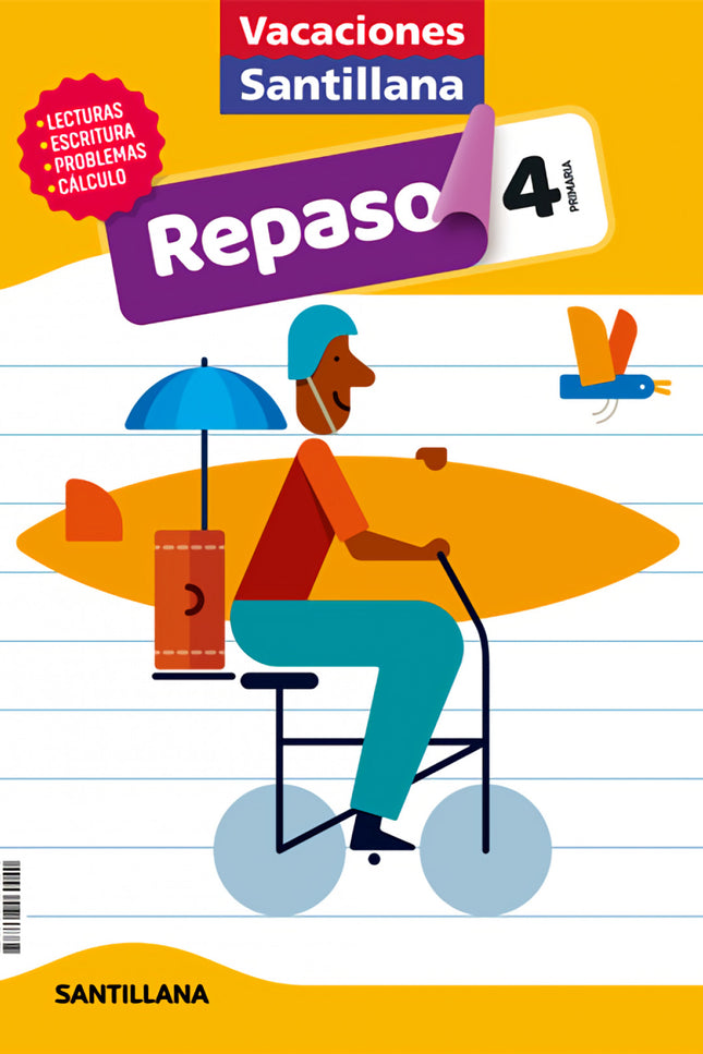 Libro Vacaciones Santillana 4 Primaria Actividades De Repaso Para El Verano: 1.1 , 01.3 ,YPZ;,4Z-ES-AB 02020031620200316