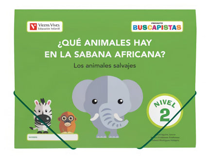 Portada del libro Buscapistas N-2¿que Animales Hay En La Sabana (p4)