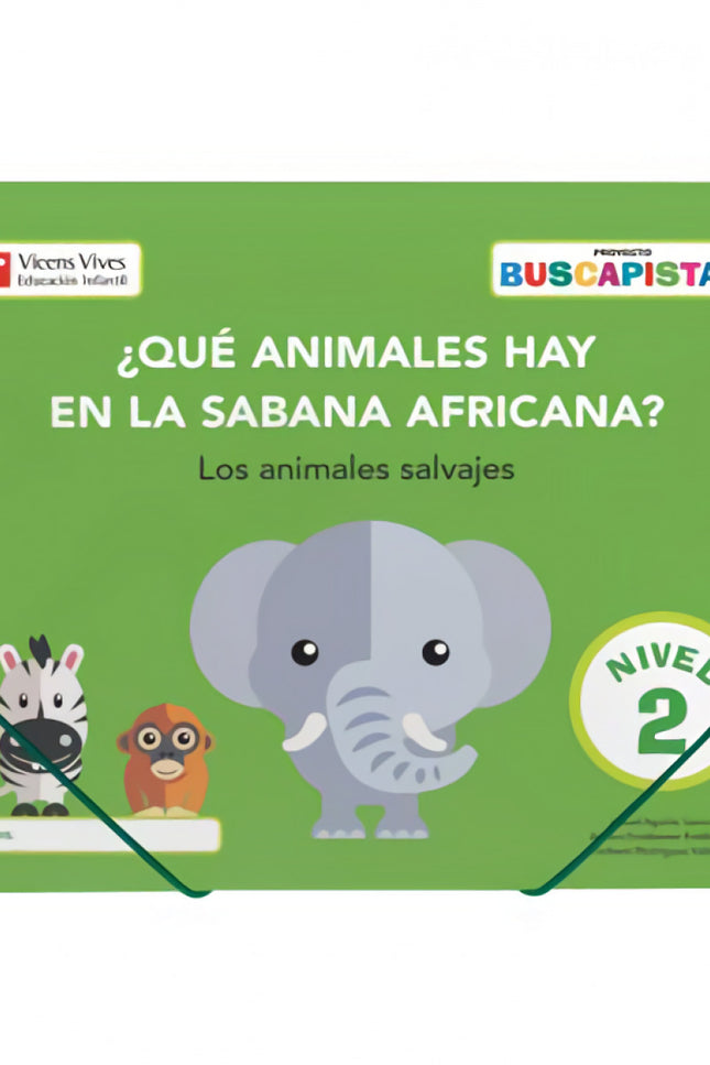 Portada del libro Buscapistas N-2¿que Animales Hay En La Sabana (p4)