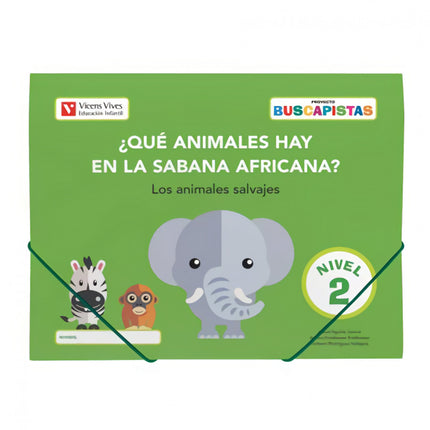 Portada del libro Buscapistas N-2¿que Animales Hay En La Sabana (p4)