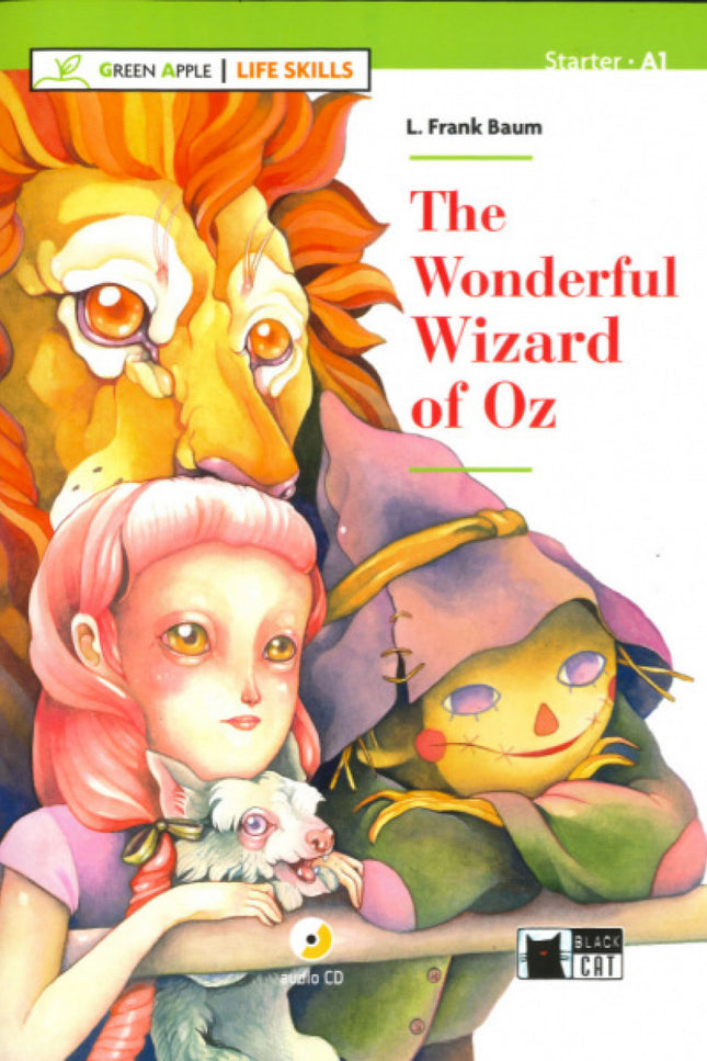 Portada del libro The Wonderful Wizard Of Oz Green Apple Life Skills Starter A1