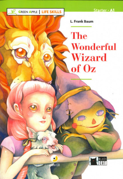 Portada del libro The Wonderful Wizard Of Oz Green Apple Life Skills Starter A1