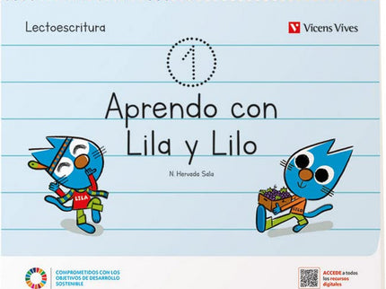 APRENDO CON LILA Y LILO CUADERNO 1