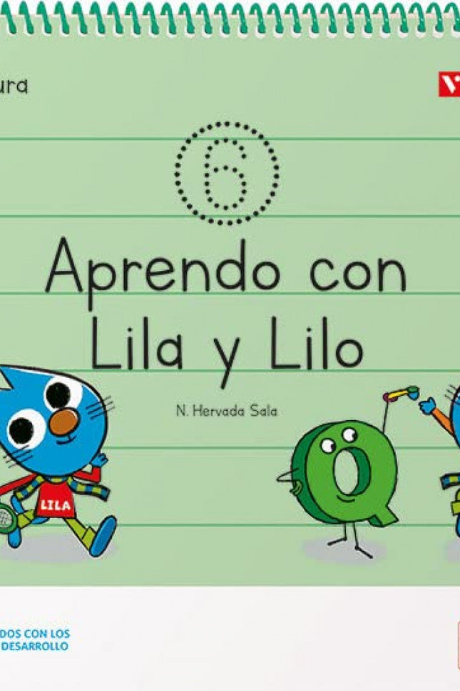  APRENDO CON LILA Y LILO CUADERNO 6  - Nuria Hervada Sala - RUSTICA