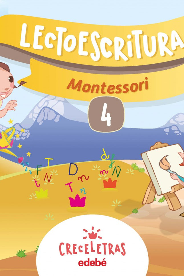 Libro Cuaderno Lectoescritura 4 Pauta Montessori: .