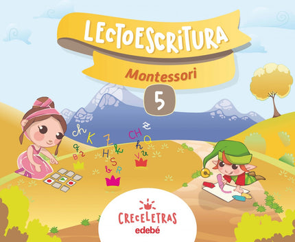 Libro Cuaderno Lectorescritura 5 Pauta Montessori: .