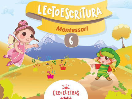 Libro Cuaderno Lectoescritura 6 Pauta Montessori: .