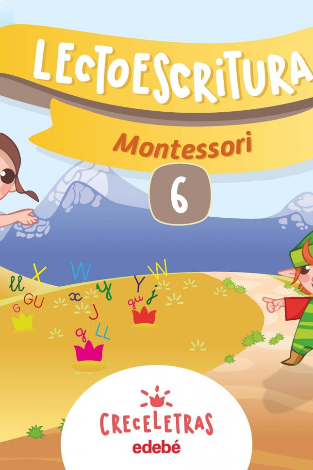 Libro Cuaderno Lectoescritura 6 Pauta Montessori: .