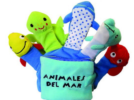 Libro Animales Del Mar: Libros guantes. Cada dedo es un títere.