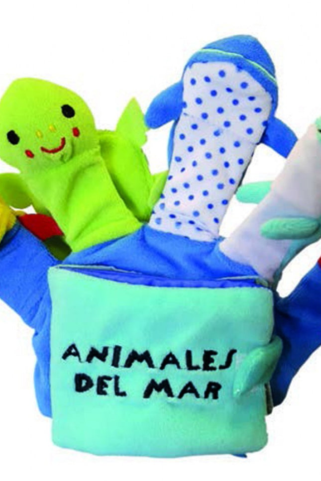 Libro Animales Del Mar: Libros guantes. Cada dedo es un títere.