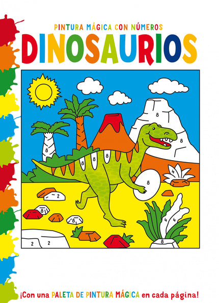Pintura Mágica Con Números: Dinosaurios