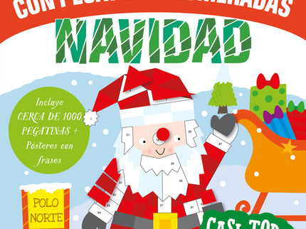 Mindfulness Con Pegatinas Numeradas: Navidad