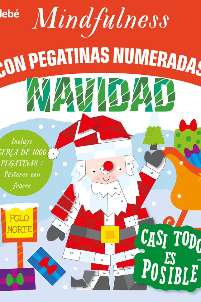 Mindfulness Con Pegatinas Numeradas: Navidad