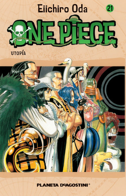 Libro One Piece Nº21: Luffy ha sido derrotado, Bibi no ha logrado detener a los rebeldes y finalmente se produce el choq
