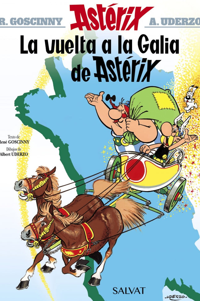 Libro La Vuelta A La Galia De Astérix: Astérix y Obélix, acorralados por los romanos junto al resto de sus vecinos, se e