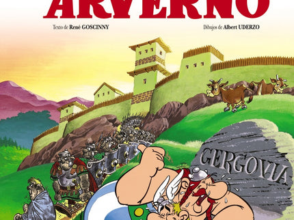 Libro El Escudo Arverno: En este libro Astérix y Obélix acompañan a Abraracúrcix a tomar una cura de aguas al País Arver