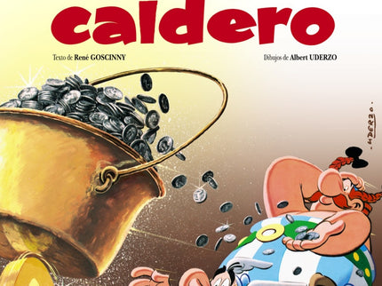 Libro Asterix Y El Caldero: El jefe Moralelástix y su séquito llegan a la aldea de nuestros héroes para dejar a su cargo