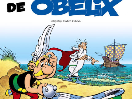 Libro El Mal Trago De Obélix: Desoyendo la prohibición de Panorámix, Obélix bebe poción mágica y se convierte en un niño