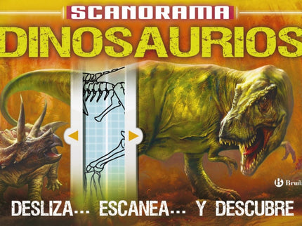 Libro Dinosaurios: Los escáneres interactivos proporcionan una visión de rayos X del funcionamiento interno de algunos d