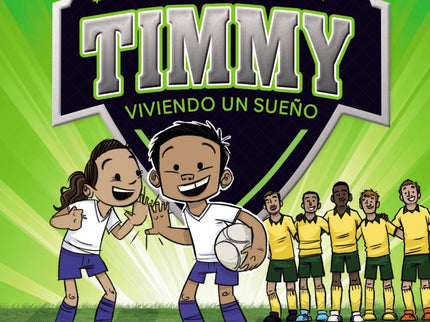Libro Mini Timmy 3.viviendo Un Sueño: El pequeño Timmy sueña con jugar en la selección absoluta cuando sea mayor, íy ahora tiene la oportunidad de estar cerca de todos sus héroes en un superpartidazo! Para ello deberá ganar una competición de habilidad con el balón, pero la cosa no está fácil...