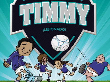 Libro ¡lesionado!: Es un momento importantísimo para Mini Timmy, y no solo en el campo de fútbol. Se enfrenta a un montón de partidos complicados, a otro montón de exámenes superdifíciles en el cole, íy todo a la vez!