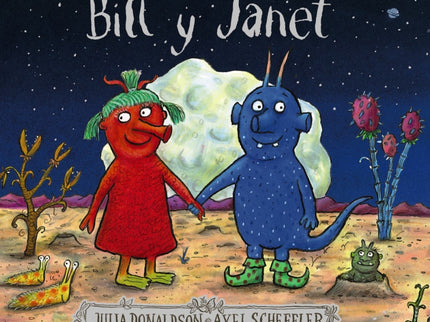 Libro Bill Y Janet: En un lejano planeta viven los coloraditos, que son color rojo, y los azulones, de color azul. Los coloraditos y los azulones no se llevan bien y nunca juegan juntos, pero ¿qué ocurriría si una joven coloradita y un joven azulón se enamoraran?