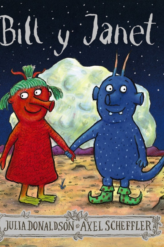 Libro Bill Y Janet: En un lejano planeta viven los coloraditos, que son color rojo, y los azulones, de color azul. Los coloraditos y los azulones no se llevan bien y nunca juegan juntos, pero ¿qué ocurriría si una joven coloradita y un joven azulón se enamoraran?