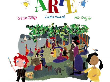 Libro Cuentos Con Arte: Un libro maravilloso para que los niños se inicien en la lectura y descubran la pintura de la forma más fácil y divertida. Recoge una selección de seis simpáticos cuentitos con pictogramas inspirados en diferentes cuadros, reconocidas obras maestras de la Historia del Arte, y divertidas canciones que los niños podrán aprender y cantar.