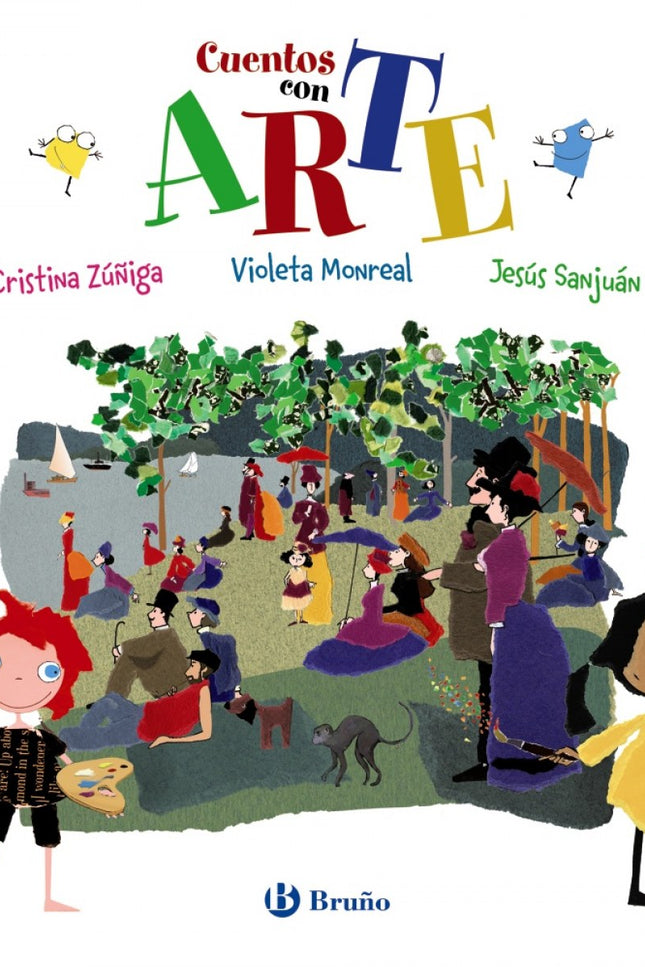 Libro Cuentos Con Arte: Un libro maravilloso para que los niños se inicien en la lectura y descubran la pintura de la forma más fácil y divertida. Recoge una selección de seis simpáticos cuentitos con pictogramas inspirados en diferentes cuadros, reconocidas obras maestras de la Historia del Arte, y divertidas canciones que los niños podrán aprender y cantar.
