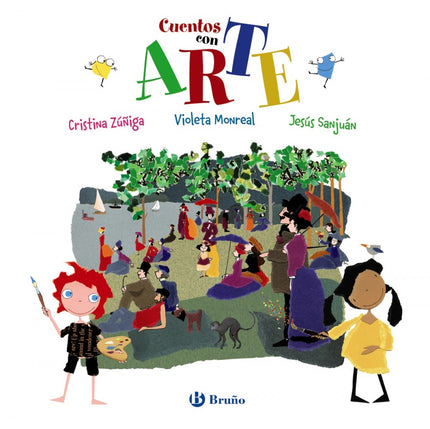 Libro Cuentos Con Arte: Un libro maravilloso para que los niños se inicien en la lectura y descubran la pintura de la forma más fácil y divertida. Recoge una selección de seis simpáticos cuentitos con pictogramas inspirados en diferentes cuadros, reconocidas obras maestras de la Historia del Arte, y divertidas canciones que los niños podrán aprender y cantar.