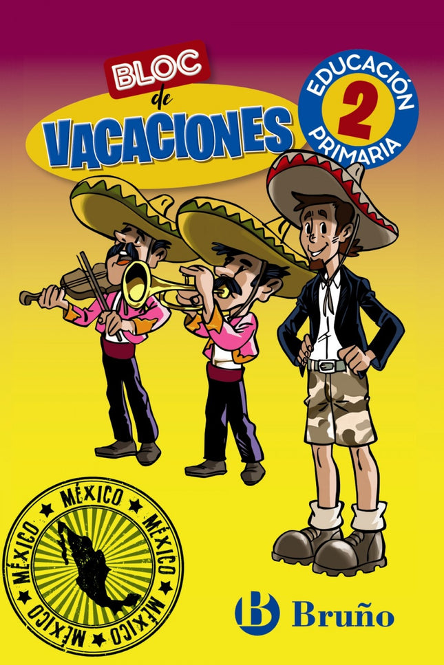 Libro Bloc De Vacaciones 2: Acompaña a Roque Macuto, el explorador más divertido e intrépido, en esta gran aventura en México y él te ayudará a repasar Lengua, Matemáticas, Ciencias de la Naturaleza, Ciencias Sociales e Inglés, además de todo lo que aprenderás sobre este apasionante país.