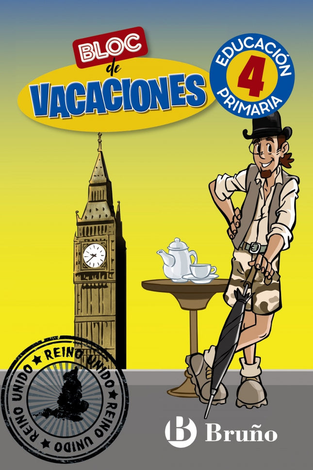 Libro Bloc De Vacaciones 4: Acompaña a Roque Macuto, el explorador más divertido e intrépido, en esta gran aventura en el Reino Unido y él te ayudará a repasar Lengua, Matemáticas, Ciencias de la Naturaleza, Ciencias Sociales e Inglés, además de todo lo que aprenderás sobre este apasionante país.