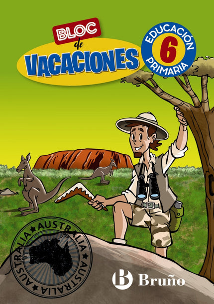 Libro Bloc De Vacaciones 6: Acompaña a Roque Macuto, el explorador más divertido e intrépido, en esta gran aventura en Australia y él te ayudará a repasar Lengua, Matemáticas, Ciencias de la Naturaleza, Ciencias Sociales e Inglés, además de todo lo que aprenderás sobre este apasionante país.