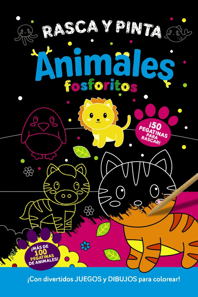 Rasca Y Pinta Animales Fosforitos