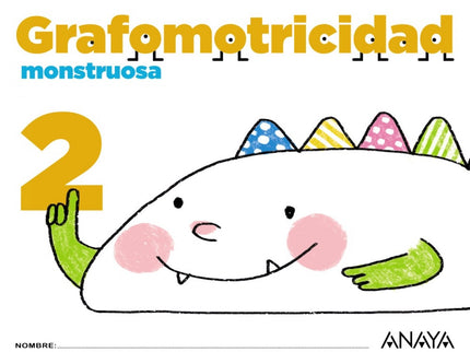 Libro Grafomotricidad Monstruosa 4 Años: .