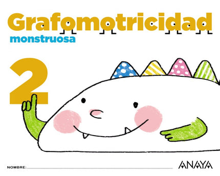 Libro Grafomotricidad Monstruosa 4 Años: .