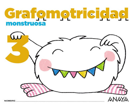 Libro Grafomotricidad Monstruosa 5 Años: .