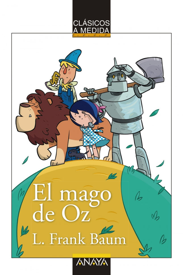 Libro El Mago De Oz: El mago de Oz es el cuento infantil norteamericano más leído y traducido a otras lenguas;por lo tanto, uno de los libros favoritos de los niños de todos los países. La historia nos cuenta el viaje fantástico de Dorothy por el camino de adoquines amarillos hacia la Ciudad Esmeralda, junto a sus compañeros, el espantapájaros, el leñador de hojalata y el león cobarde, en busca del mago de Oz.