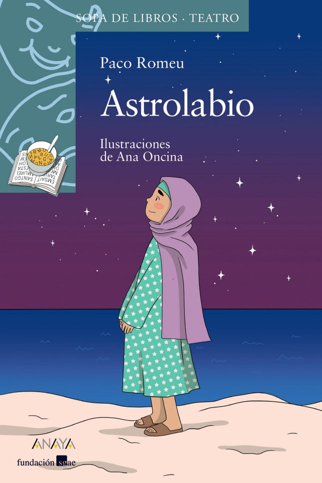 Libro Astrolabio: Premio SGAE de Teatro Infantil 2018Esta es la historia del viaje de Duna, una niña beduina. Un recorrido largo y circular, un periplo de ida y vuelta que llevará a su protagonista a los lugares más remotos e insospechados.