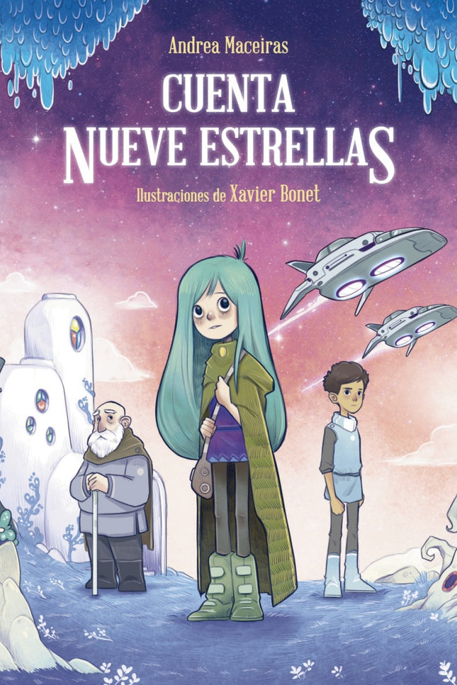 Libro Cuenta Nueve Estrellas: Premio Lazarillo 2018 de Creación Literaria. Una novela de ciencia ficción que trata temas como la tolerancia y la diversidad.