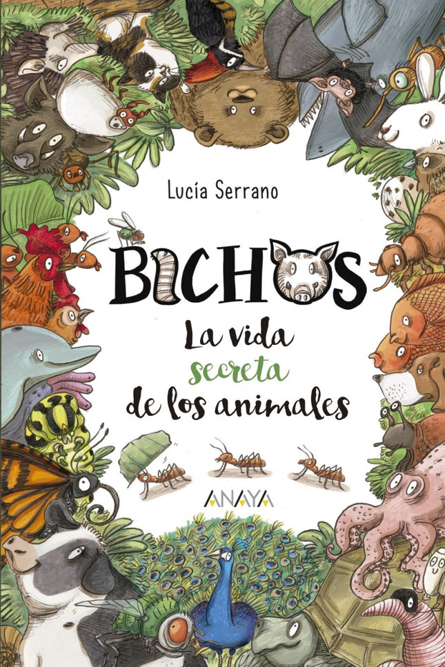 Libro Bichos: ¿Te has preguntado alguna vez cómo son realmente los animales que conocemos?Estamos rodeados de muchos tipos de animales, por aquí y por allá. Los encontramos en nuestro entorno más cercano o en lugares más lejanos.
