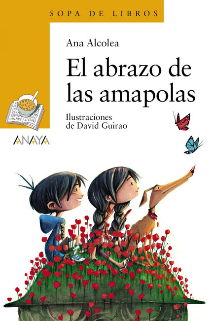 Libro El Abrazo De Las Amapolas: A veces, la realidad da más miedo que cualquier historia de fantasmas. Miguel y Sabina sienten curiosidad por saber qué hay en el bosque prohibido del parque al que suelen llevar a Gustavino a pasear.