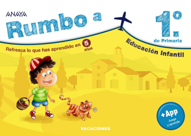 Libro Rumbo A... 1º.: Refresca lo que has aprendido en 5 años y acompaña a Pepe y a Misi en sus vacaciones al pueblo mientras te preparas para el próximo curso con este cuaderno que, además, incluye un código para acceder gratuitamente a una aplicación educativa para aprender matemáticas, lengua o lógica de una manera divertida.