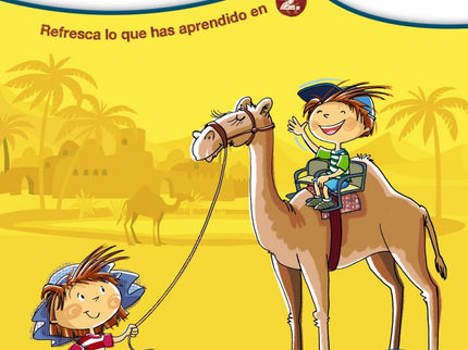 Libro Rumbo A... 3º.: Refresca lo que has aprendido en 2.º y acompaña a Alba y a Lucas en su viaje por el norte de África, a través de países como Marruecos y Egipto, descubriendo cómo es la vida en el desierto, mientras te preparas para 3.º de Primaria con este cuaderno organizado por materias que, además, incluye un código para acceder gratuitamente a una aplicación educativa para aprender matemáticas, lengua o lógica de una manera divertida.