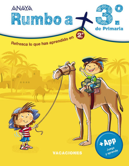 Libro Rumbo A... 3º.: Refresca lo que has aprendido en 2.º y acompaña a Alba y a Lucas en su viaje por el norte de África, a través de países como Marruecos y Egipto, descubriendo cómo es la vida en el desierto, mientras te preparas para 3.º de Primaria con este cuaderno organizado por materias que, además, incluye un código para acceder gratuitamente a una aplicación educativa para aprender matemáticas, lengua o lógica de una manera divertida.