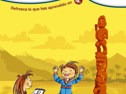 Libro Rumbo A... 5º.: Refresca lo que has aprendido en 4.º y acompaña a Alba y a Lucas en su viaje por Nueva Zelanda, conociendo la cultura de los maoríes mientras te preparas para 5.º de Primaria con este cuaderno organizado por materias que, además, incluye un código para acceder gratuitamente a una aplicación educativa para aprender matemáticas, lengua o lógica de una manera divertida.