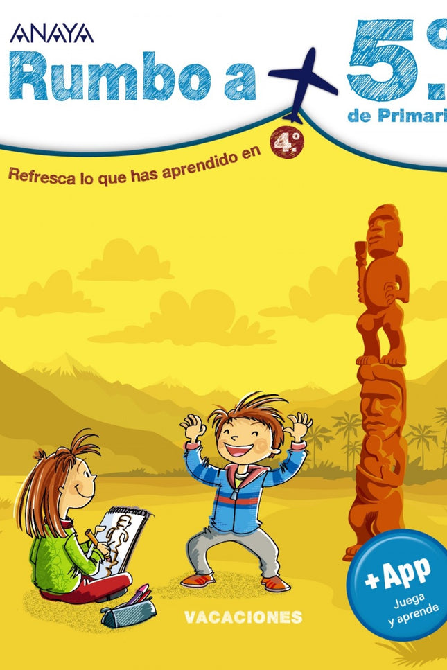 Libro Rumbo A... 5º.: Refresca lo que has aprendido en 4.º y acompaña a Alba y a Lucas en su viaje por Nueva Zelanda, conociendo la cultura de los maoríes mientras te preparas para 5.º de Primaria con este cuaderno organizado por materias que, además, incluye un código para acceder gratuitamente a una aplicación educativa para aprender matemáticas, lengua o lógica de una manera divertida.