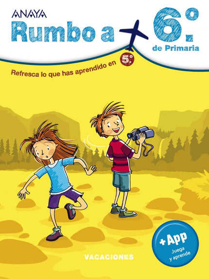 Libro Rumbo A... 6º.: Refresca lo que has aprendido en 5.º y acompaña a Alba y a Lucas en su viaje por los parques nacionales de Estados Unidos, como el de Yellowstone y el de los Volcanes de Hawái, mientras te preparas para 6.º de Primaria con este cuaderno organizado por materias que, además, incluye un código para acceder gratuitamente a una aplicación educativa para aprender matemáticas, lengua o lógica de una manera divertida.